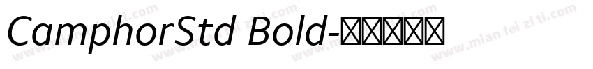 CamphorStd Bold字体转换